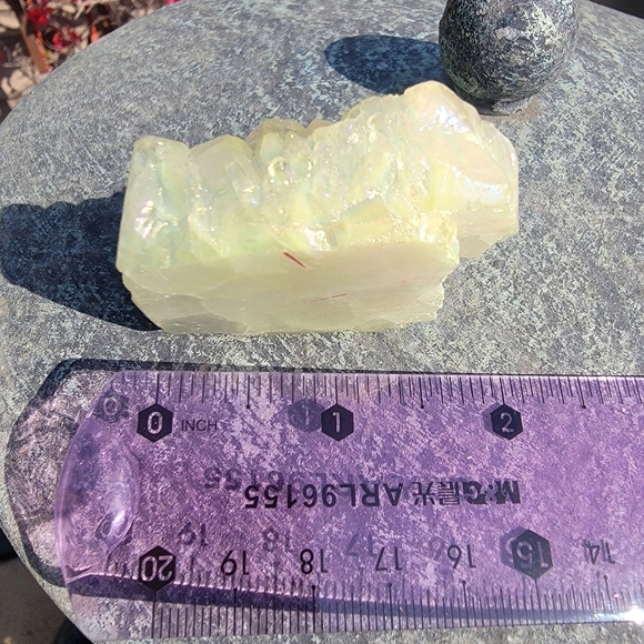 88g Aura Angel Tanzine Quartz Gemstone Rainbow Mineral Specimen - Picture 6 of 12